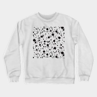 Monochrome Dots Pattern Crewneck Sweatshirt